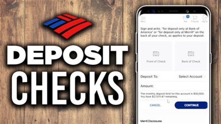 What does it mean to deposit a check?