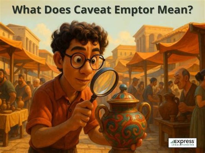What does the warning caveat emptor mean?