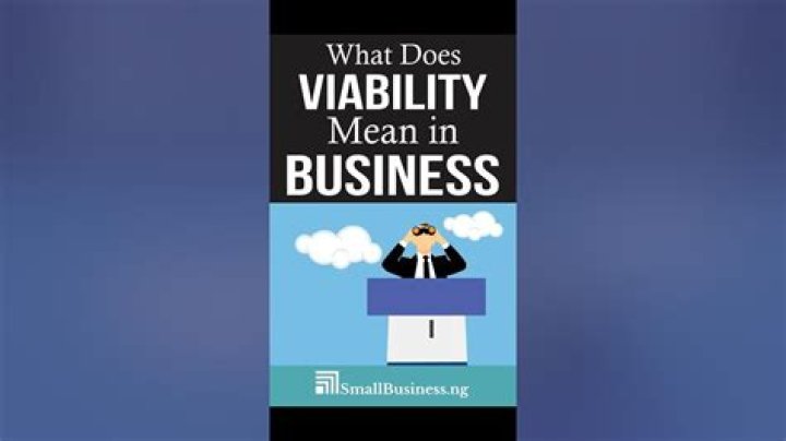 What does viability mean in business?