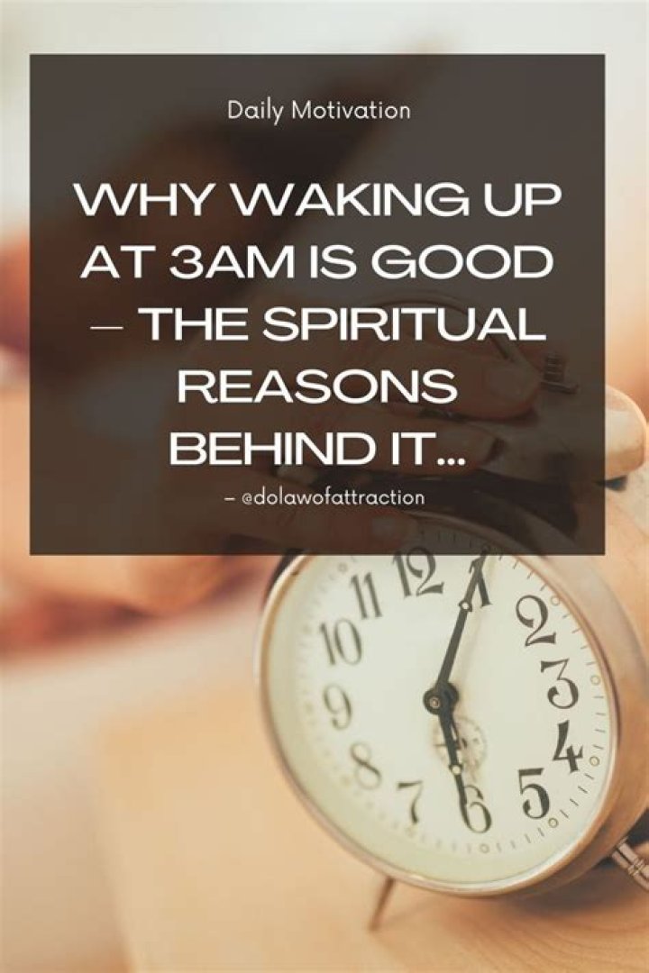 What does waking up at 3am mean?