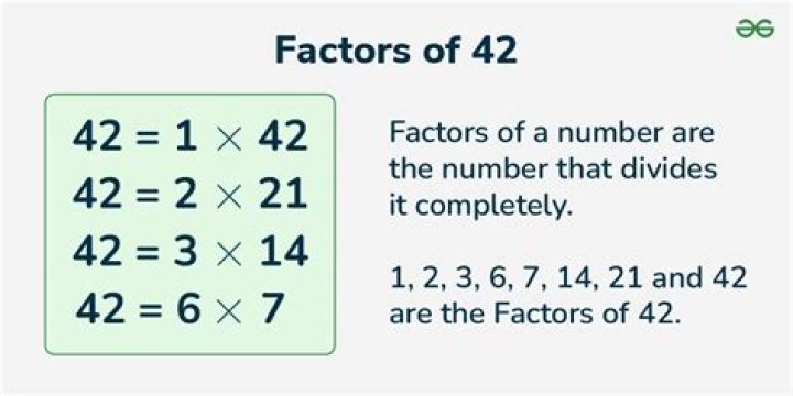 What factors can go in 42?