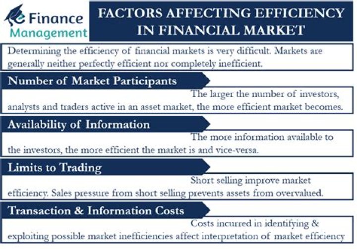 What factors influence market efficiency?
