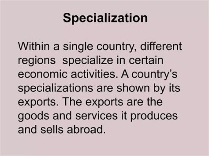 What happens when countries specialize and trade?