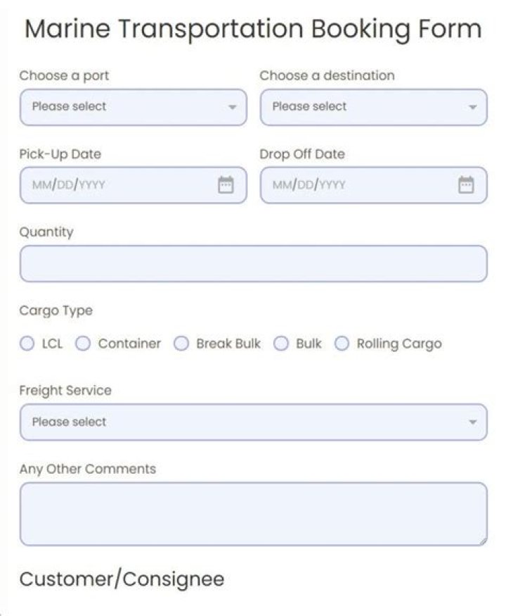 What information is needed for shipping information?