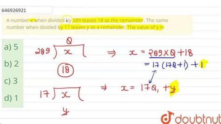 What is 289 divided?