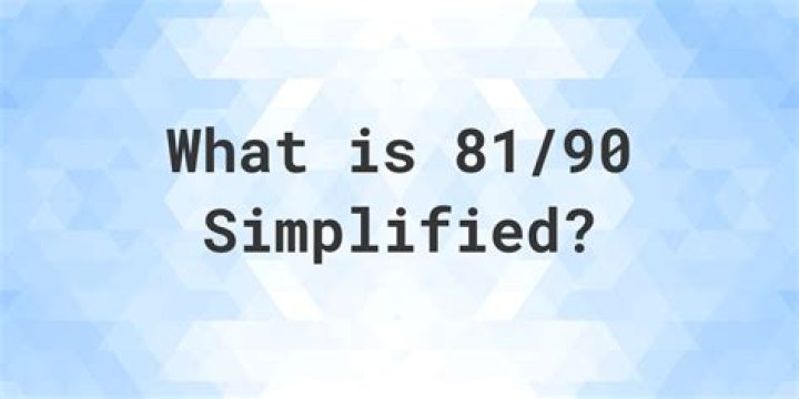 What is 81 50 simplified?