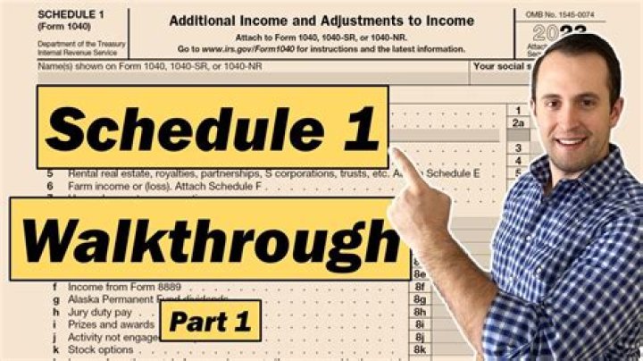 What is a Schedule 1 for IRS?