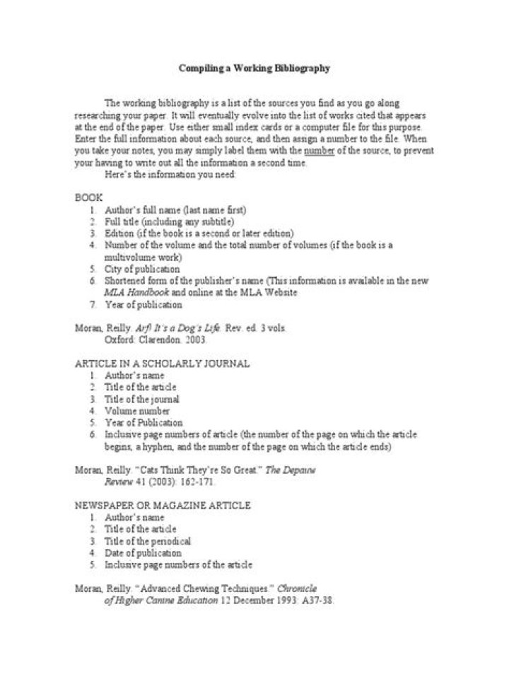 What is compiling bibliography?