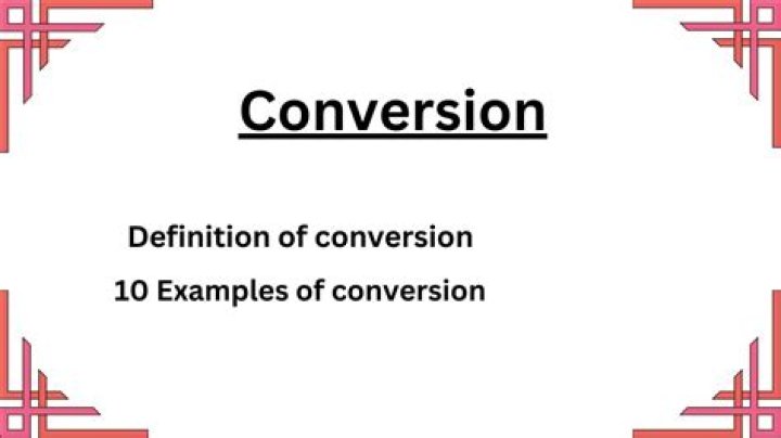 What is conversion factor easy definition?