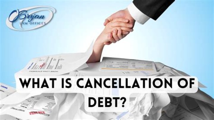 What is debt cancellation agreement?