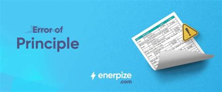 What is error of principle give an example?