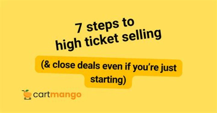 What is high ticket selling?