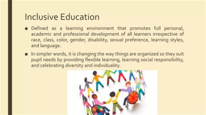 What is inclusive education system?