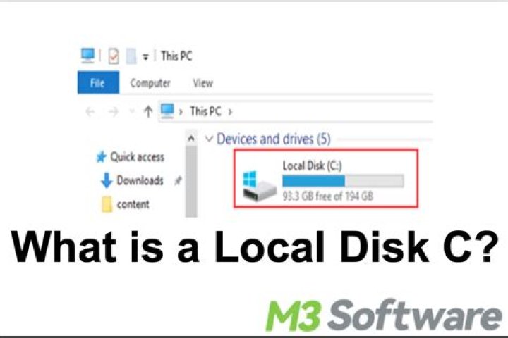 What is local disc C?