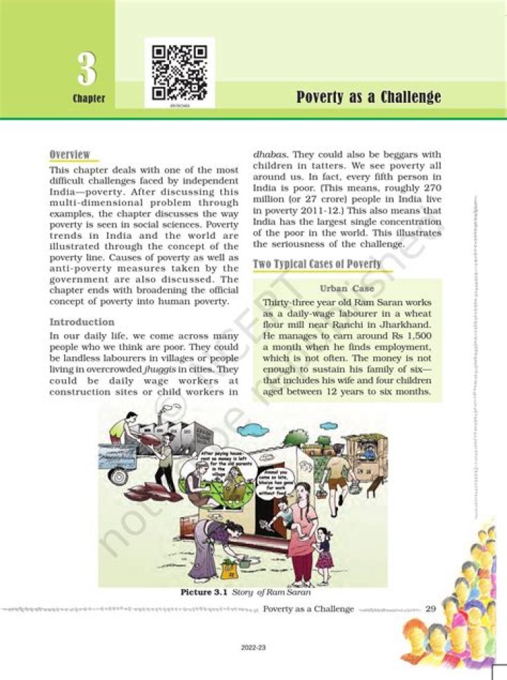What is mass poverty Class 9 Ncert?