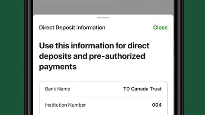 What is my direct deposit information?