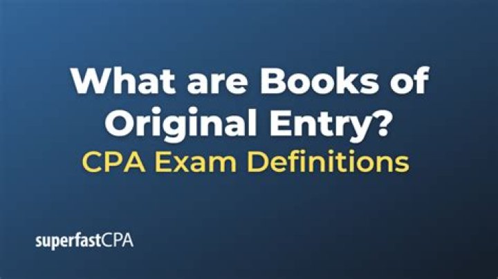 What is original entry?
