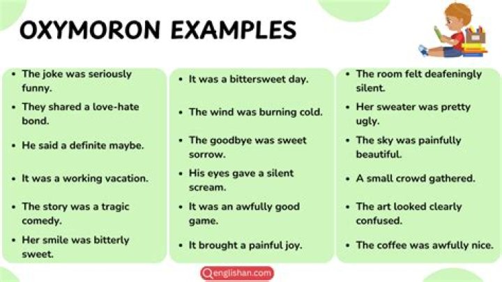 What is oxymoron example?