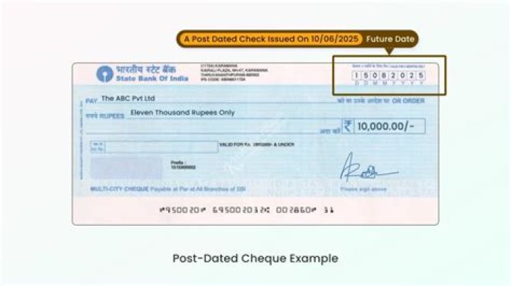 What is postdated customer check?