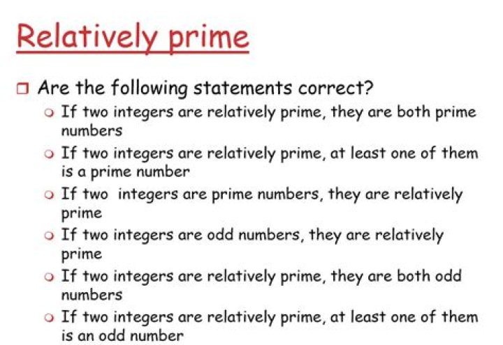 What is relatively prime means?