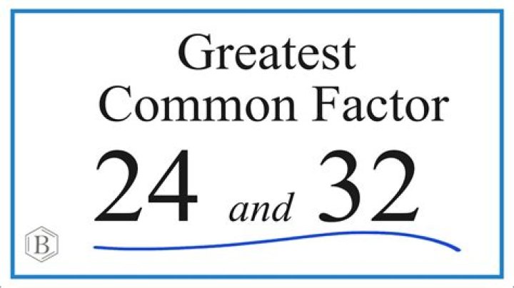 What is the common factor of 32 and 45?