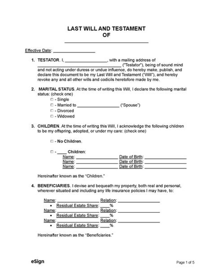 What is the difference between a will and a Last Will and Testament?