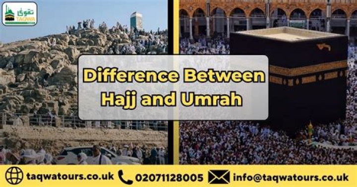 What is the difference between Hajj and Umrah?
