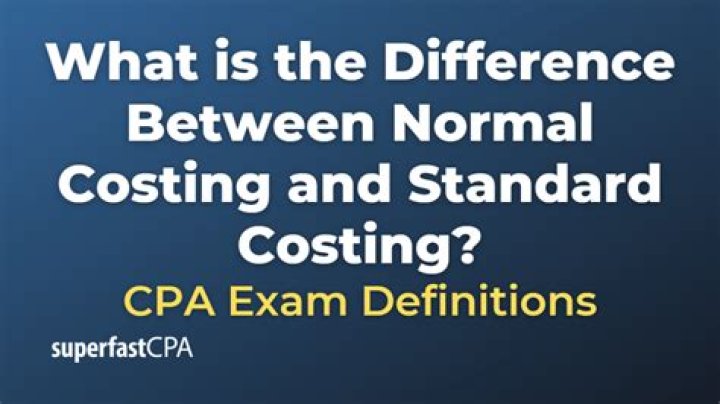 What is the difference between normal costing and actual costing?