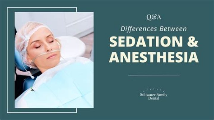 What is the difference between sedation and anesthesia?