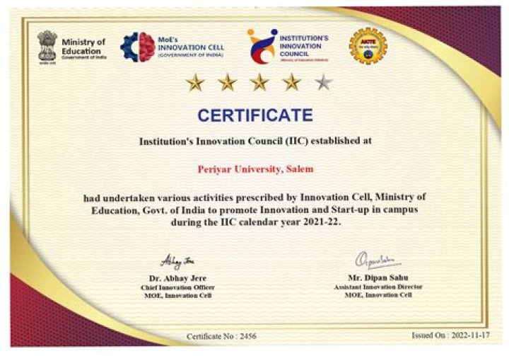 What is the highest certificate in education?