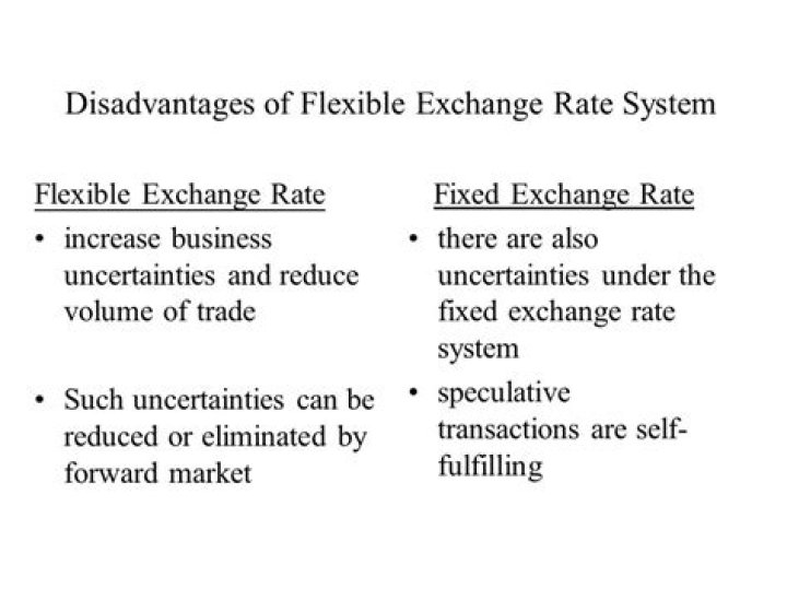 What is the main difference between a fixed and flexible exchange rate system?