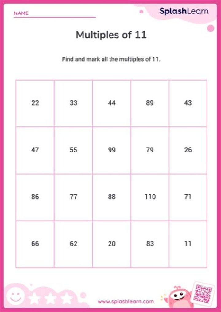 What is the pattern for multiples of 11?
