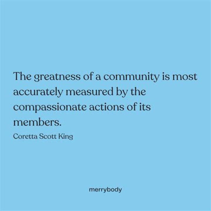 What makes a community strong and stable?