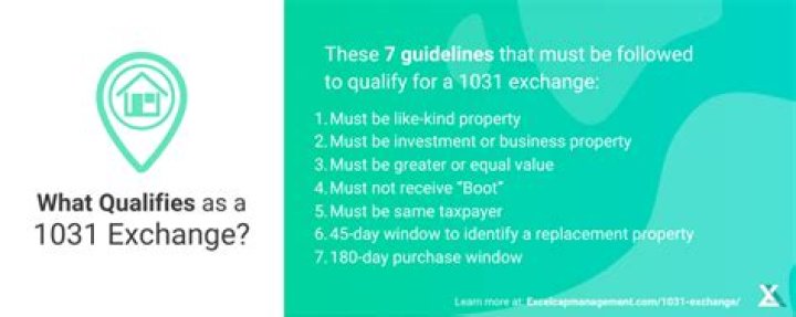 What qualifies for a 1031 exchange?