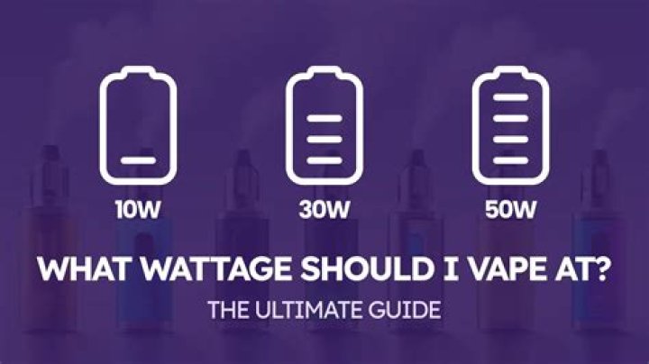What wattage should I vape at?