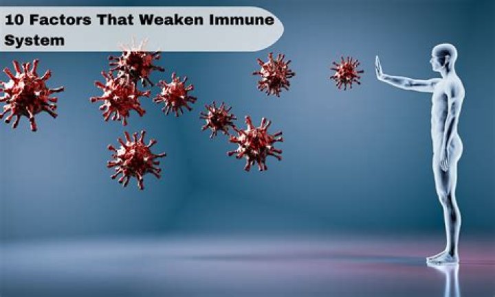 What weakens your immune system?