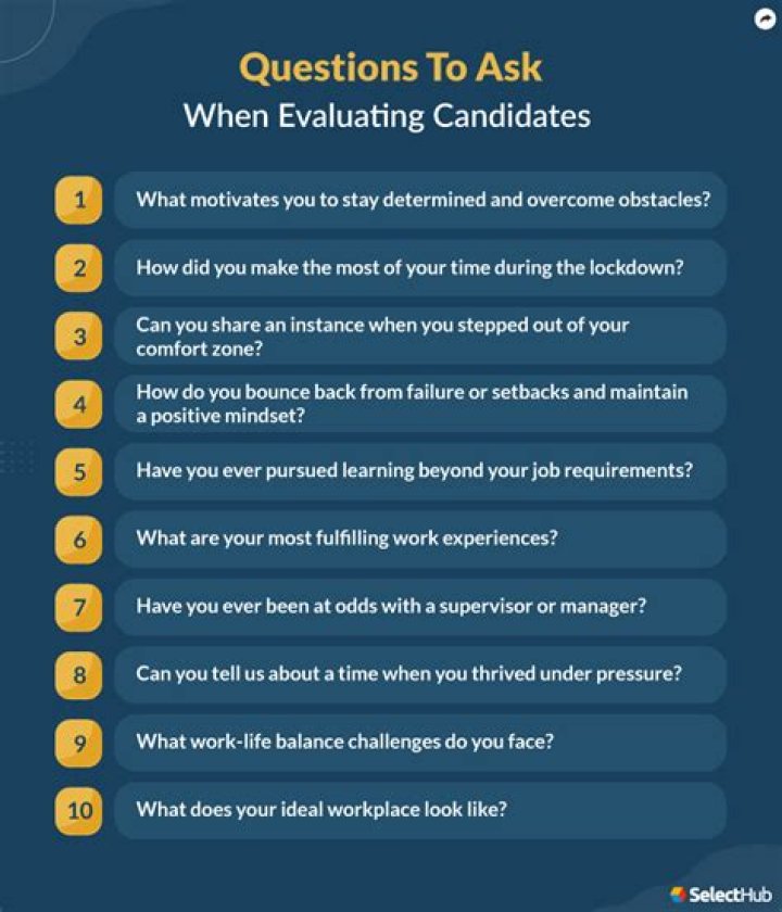 What would be the first 3 questions that you would ask while screening a candidate?