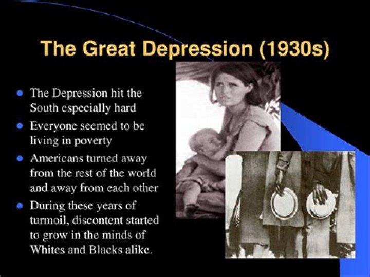 When did the world wide depression essentially begin?