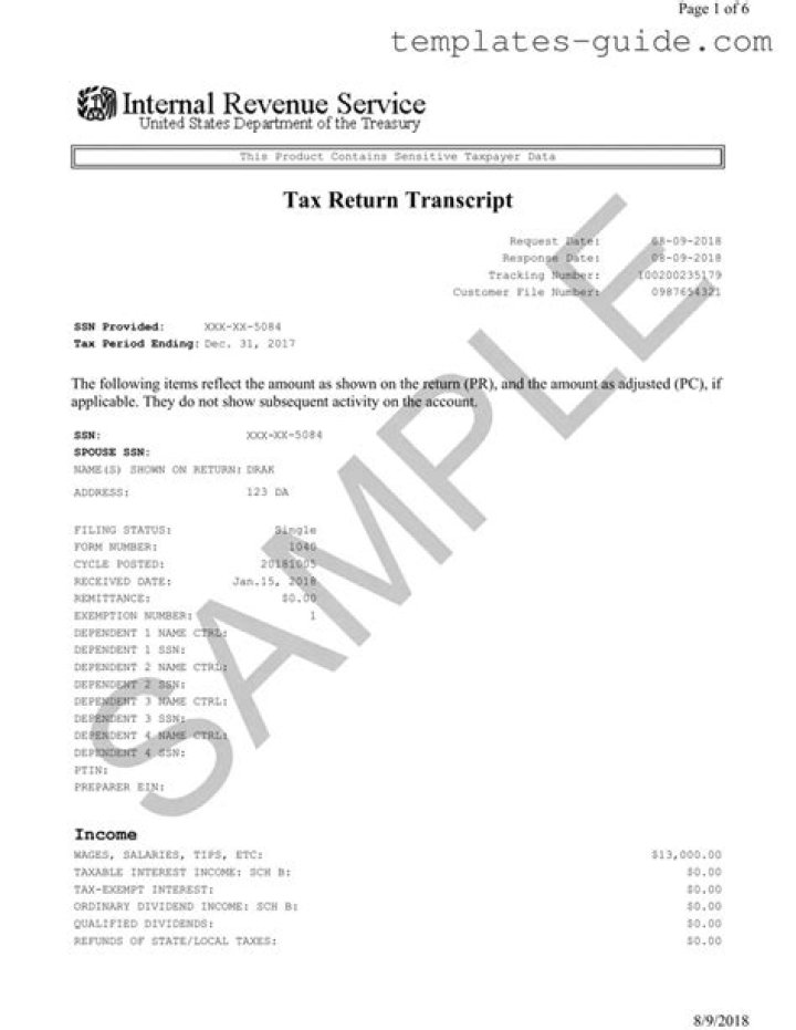 When do you need a tax return transcript?
