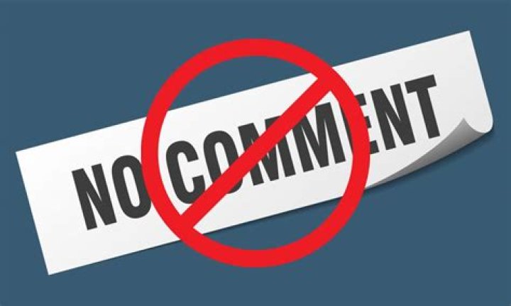 When should you say no comment?