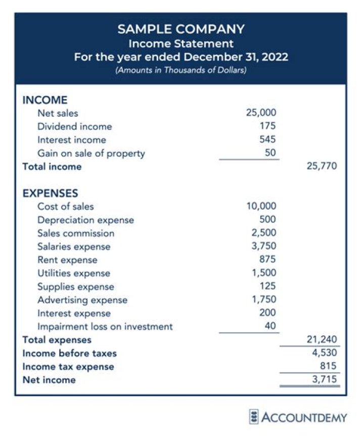 Where does supplies expense go on the income statement?