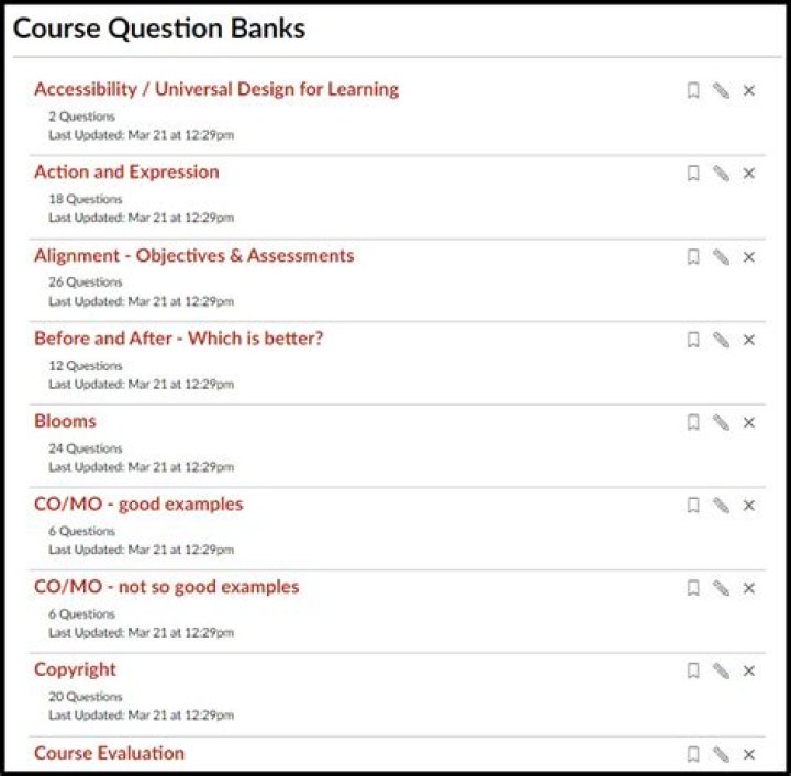Where is question bank in canvas?