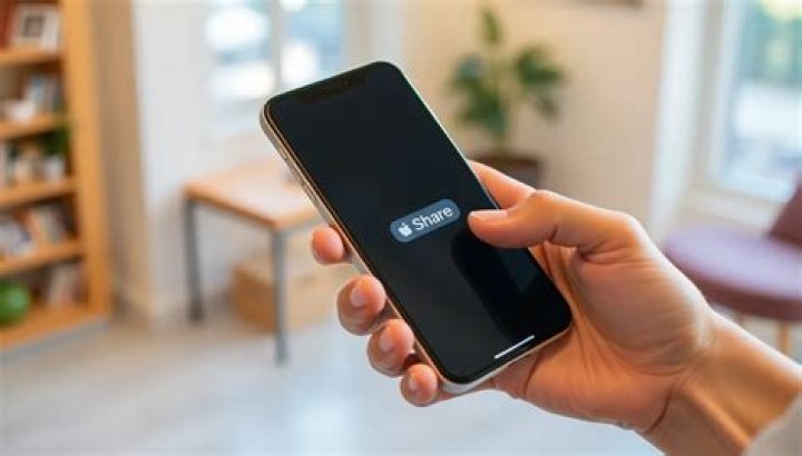Where is share button on iPhone?