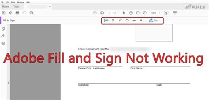 Where is the fill and sign tool?