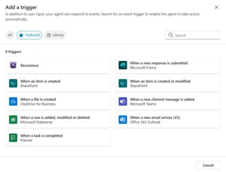 Which events can activate a trigger?