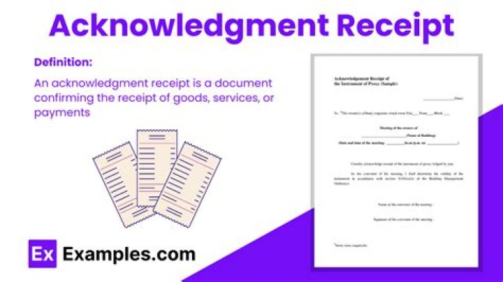 Which is correct acknowledged receipt or acknowledge receipt?
