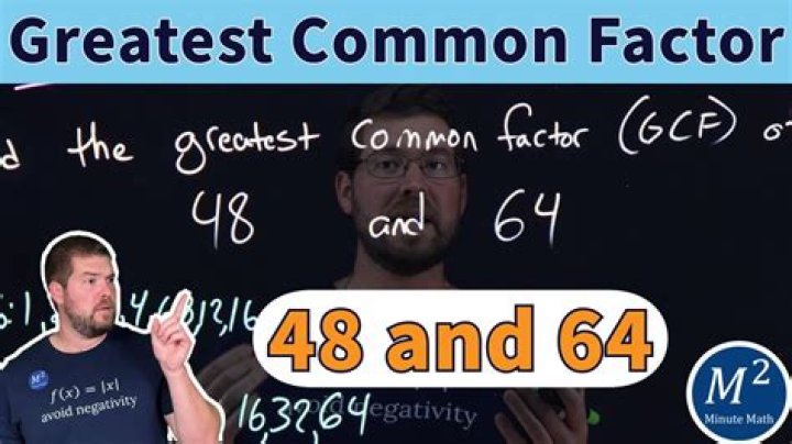 Which is the most common factor of 64?