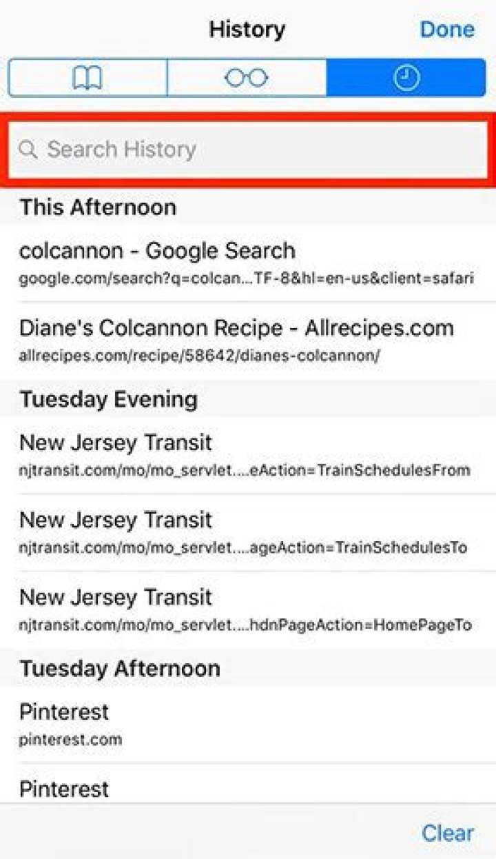 Who can access your search history?