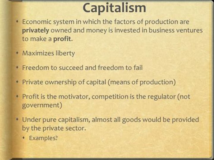 Who controls capital in a free enterprise system?