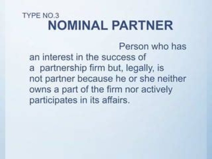 Who is nominal partner class 11?